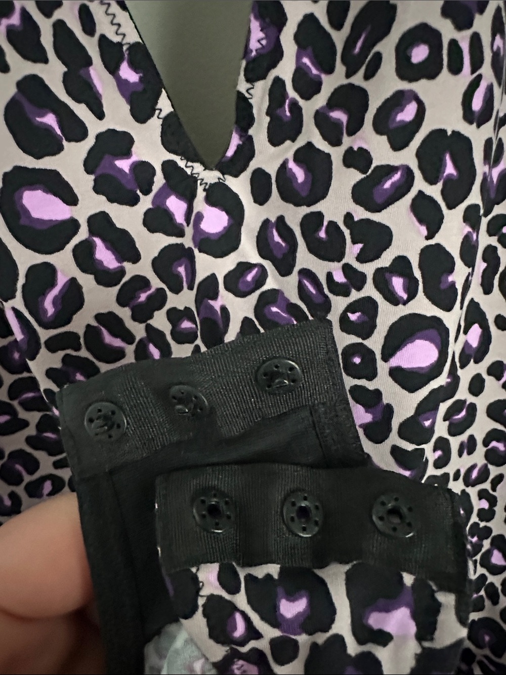 Victoria’s Secret Leopard Print Deep V Bodysuit - Purple and Pink - Picture 6 of 11